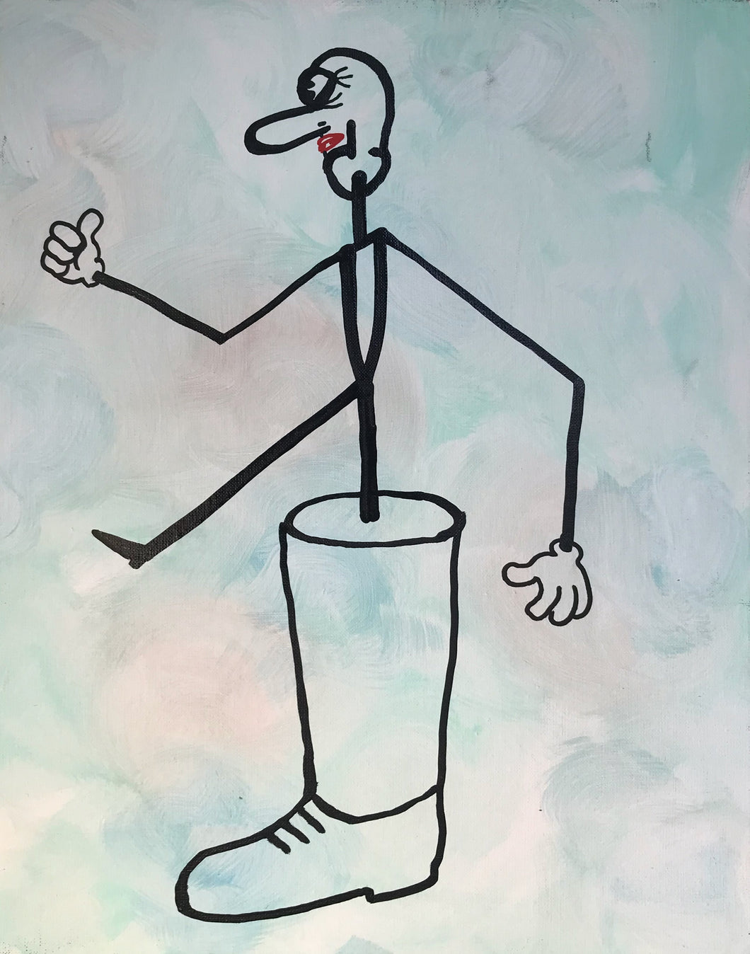 Kamagurka, Enkel zijn kunstbeen was echt