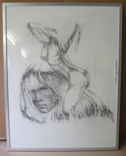 Hugo Vandervekens, houtskooltekening