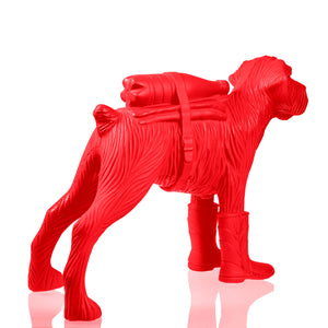 William Sweetlove, Cloned Schnauzer with water bottle, Red