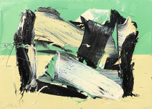 Load image into Gallery viewer, JAS   compositie Groen Creme Zwart  50x70