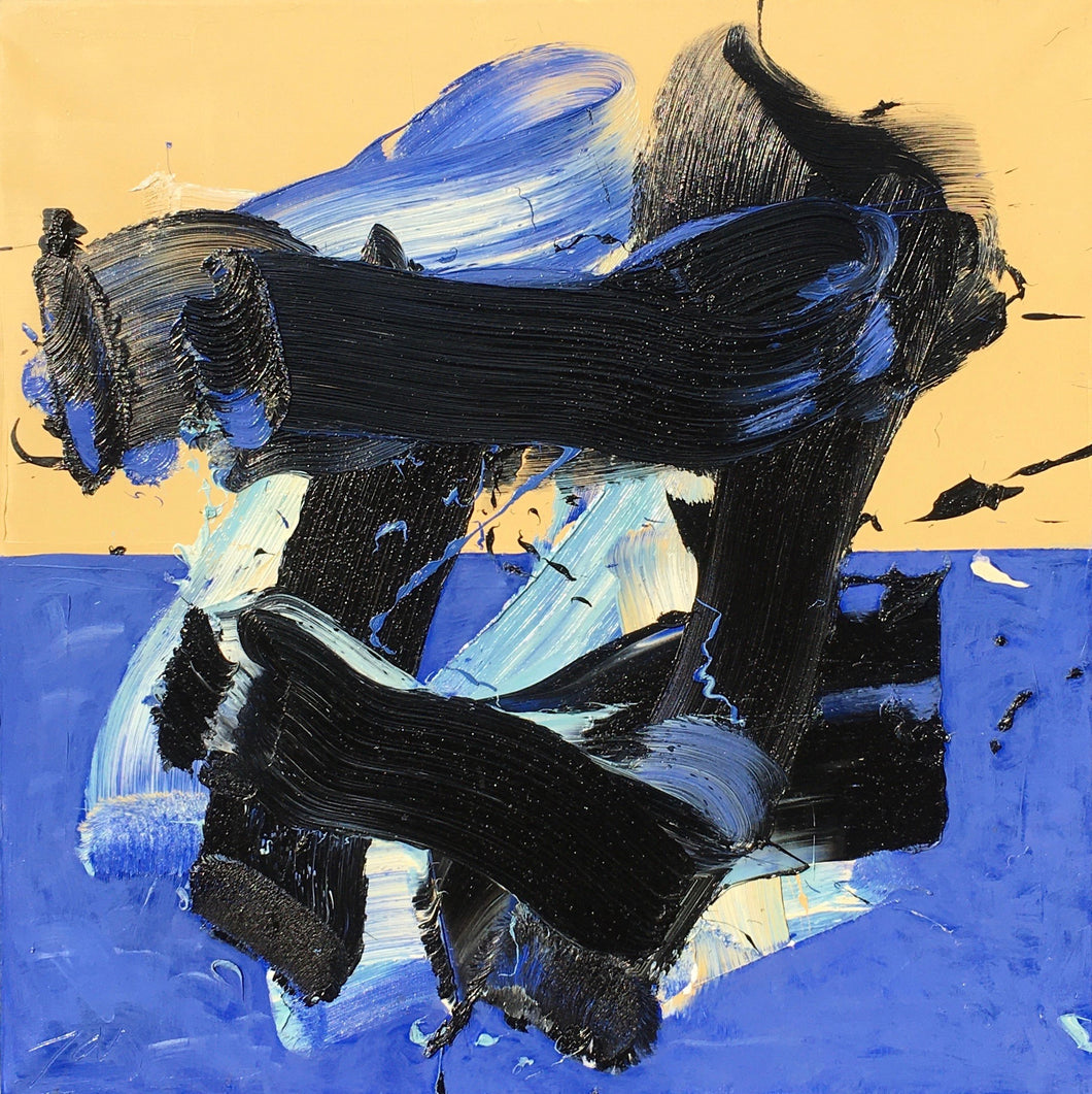 JAS,  Compositie Blauw Creme Zwart