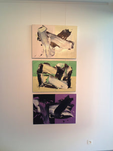 JAS   compositie Groen Creme Zwart  50x70