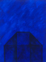Load image into Gallery viewer, Gilbert Swimberghe, Blauw olie/papier/lijst
