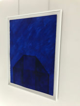 Load image into Gallery viewer, Gilbert Swimberghe, Blauw olie/papier/lijst