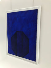Load image into Gallery viewer, Gilbert Swimberghe, Blauw olie/papier/lijst