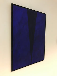 Gilbert Swimberghe, Blauw olie/papier/paneel