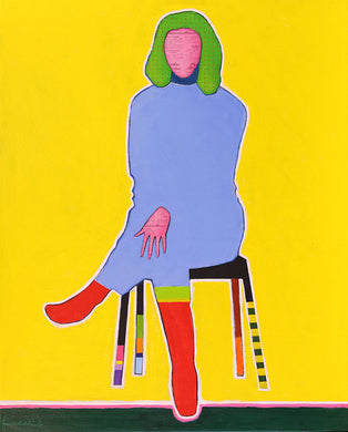 Frank Slabbinck, blue lady