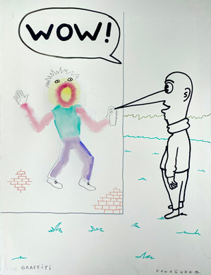 Kamagurka, graffiti