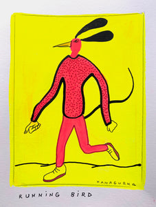 Kamagurka, running bird